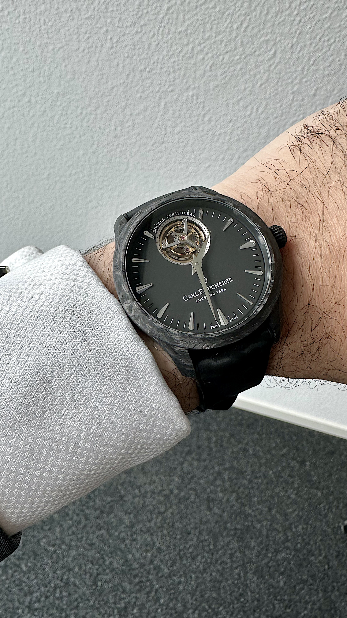 Manero Tourbillon Black side view