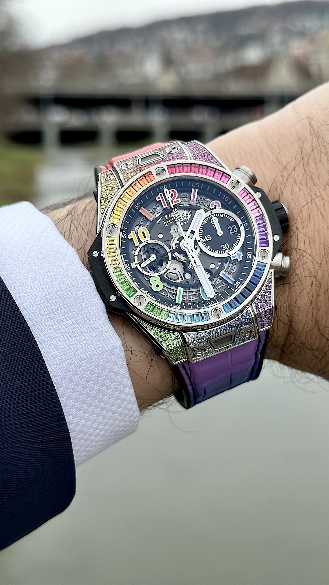 Hublot Big Bang Unico Titanium Rainbow