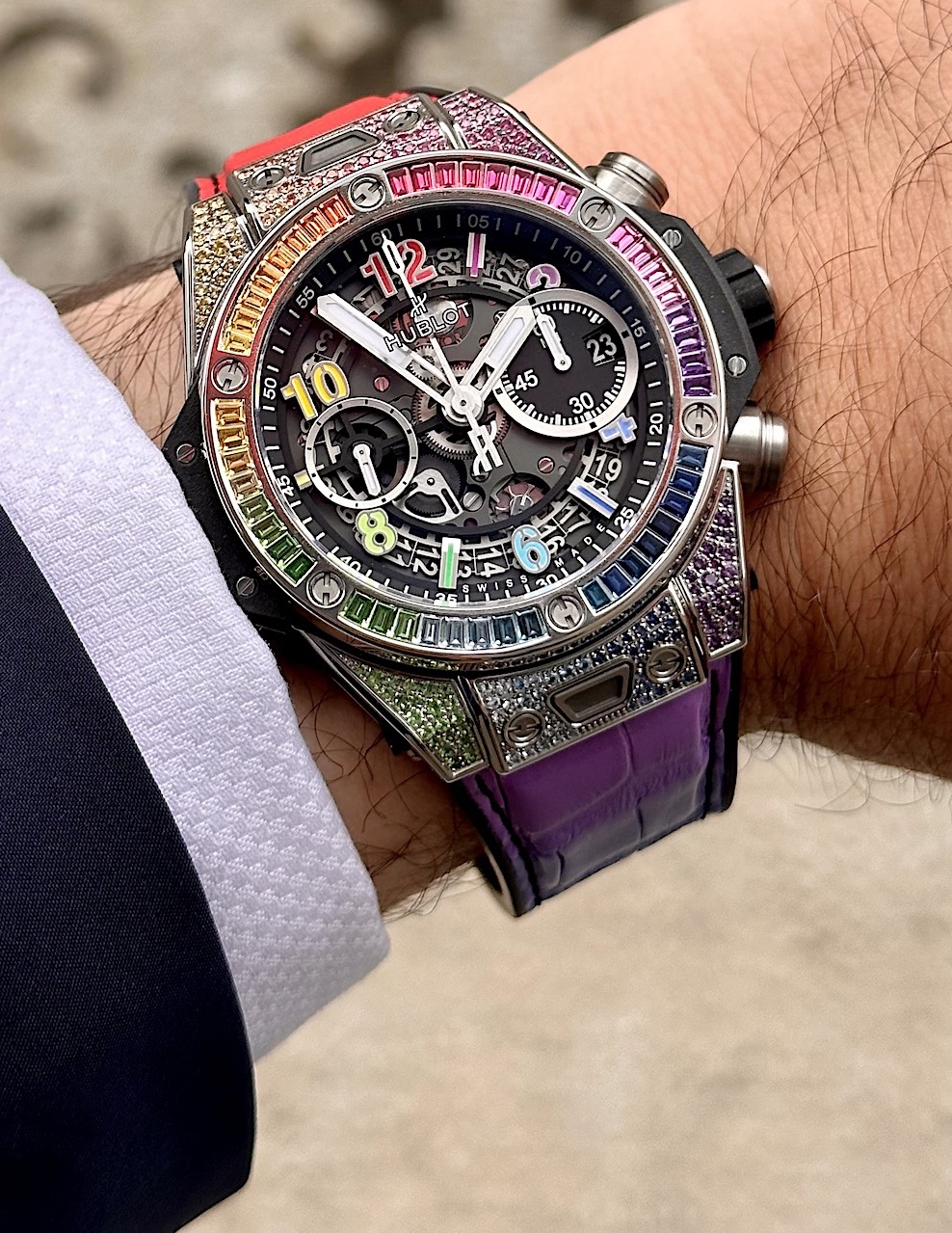 Hublot Big Bang Unico Titanium Rainbow